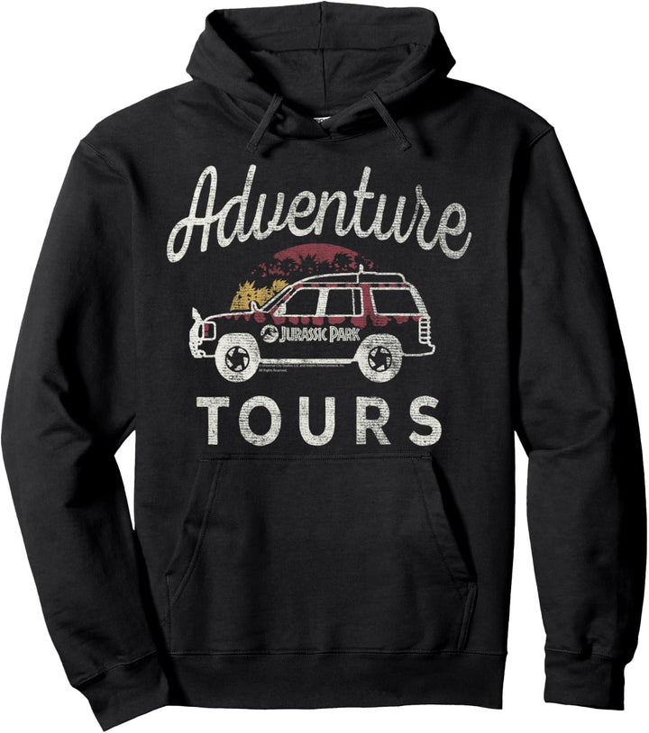 Jurassic Park Adventure Tours Safari Jeep C1 Pullover Hoodie