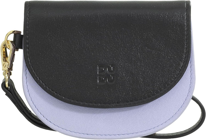 DUDU Damen-Portemonnaie aus Leder fürs Handgelenk, kleines fabiges Damen-Portemonnaie mit Münzfach,