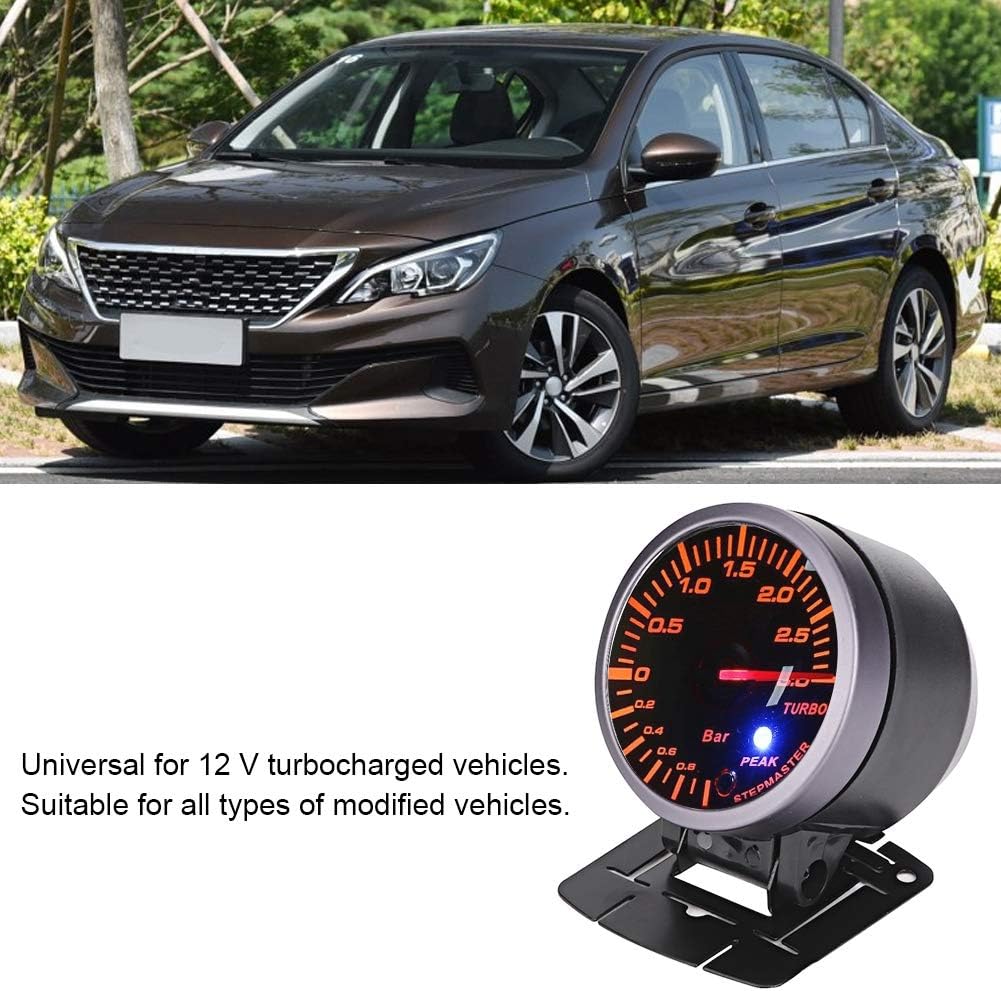 ladedruckanzeige,zusatzinstrumente turbo,Turbo Ladedruckanzeige, LED Turbo Gauge Boost Meter Licht D