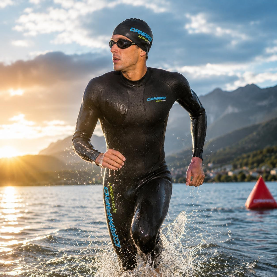 Camaro Herren Speedskin Overall Triathlon Neoprenanzug S Schwarz, S Schwarz