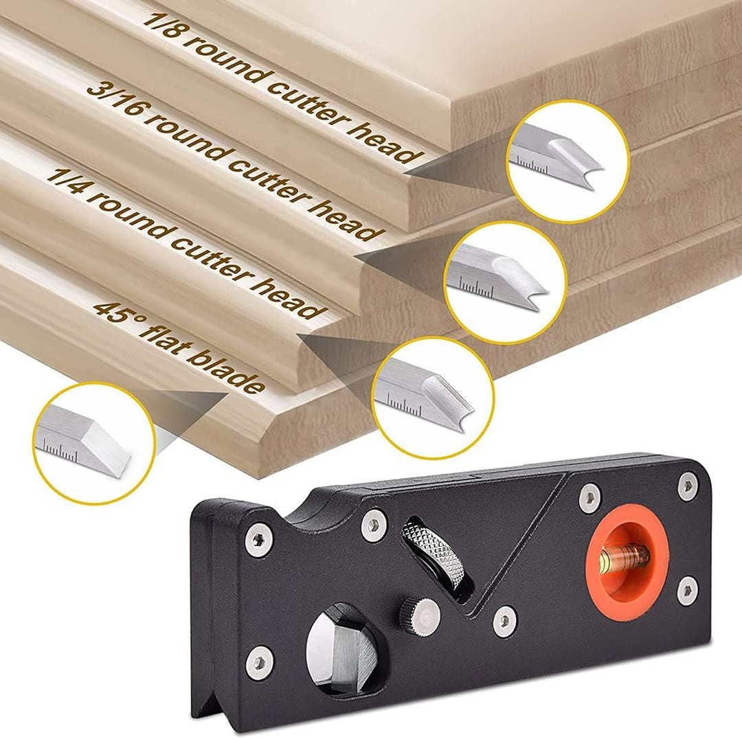 Fasenhobel Holzbearbeitungshobel Kantenkanten-Eck-Abflachwerkzeug, Eckhobel für Holz, manuelle Handf