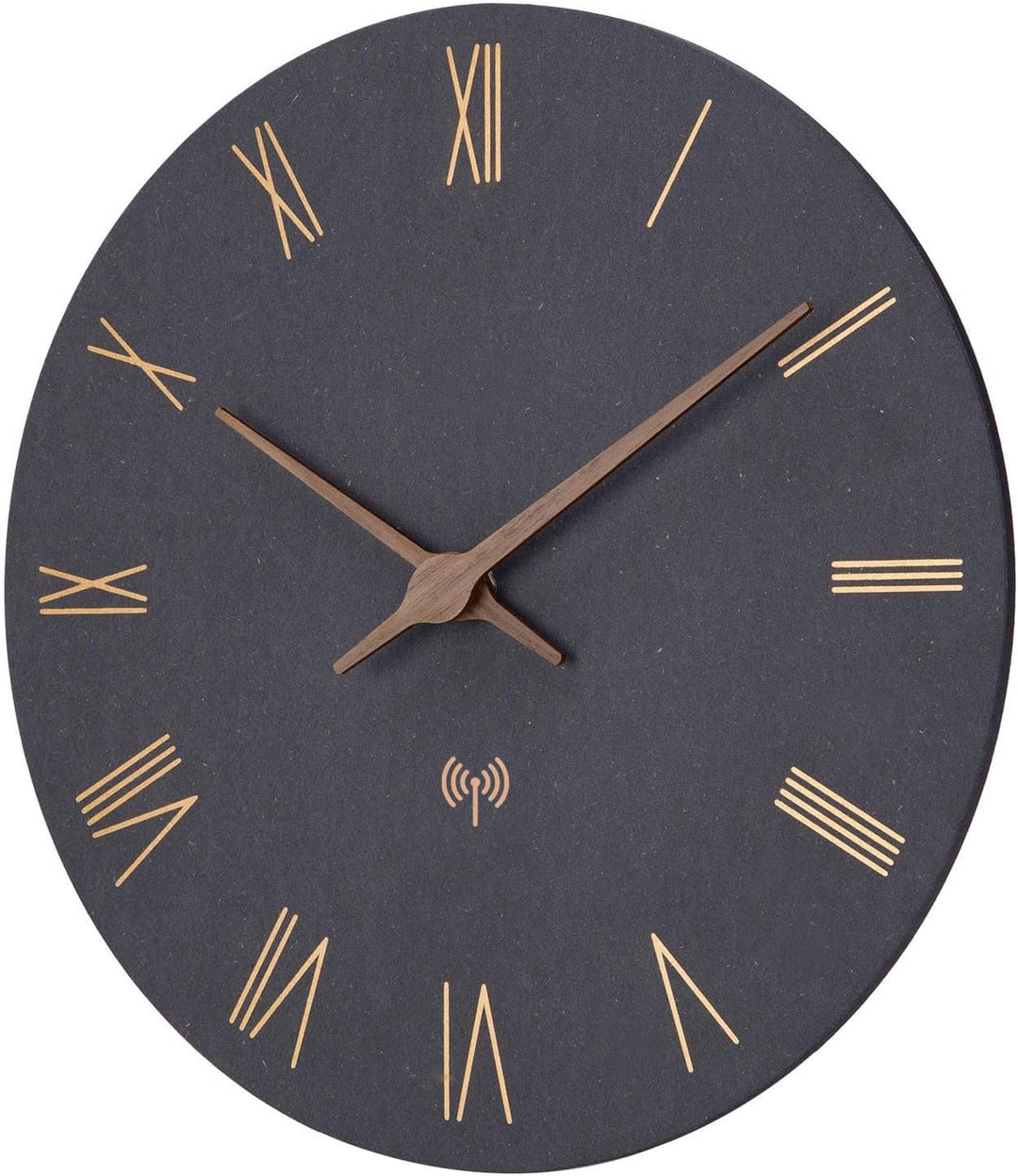 Funkuhr Wand MDF Holz Wanduhr Ohne TickgeräUsche Lautlos 30cm Quarz Batterie Gross Wanduhren Einfach
