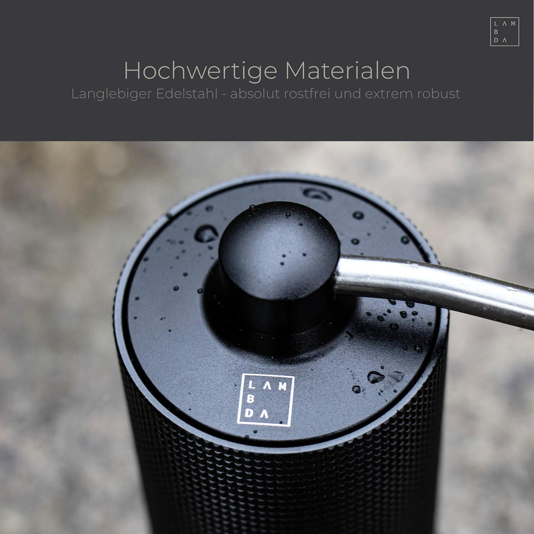 LAMBDA COFFEE® TERRA SIGMA I Espressomühle mit 108 einstellbaren Mahlgraden mit 0,055mm Einstellpräz