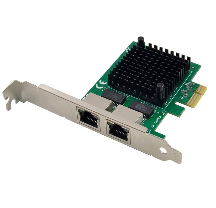 Dual PCIe 3.1 2.5GBase-T Netzwerk Adapter mit Intel I225-V 2500/1000/100Mbps PCI Express Gigabit Eth