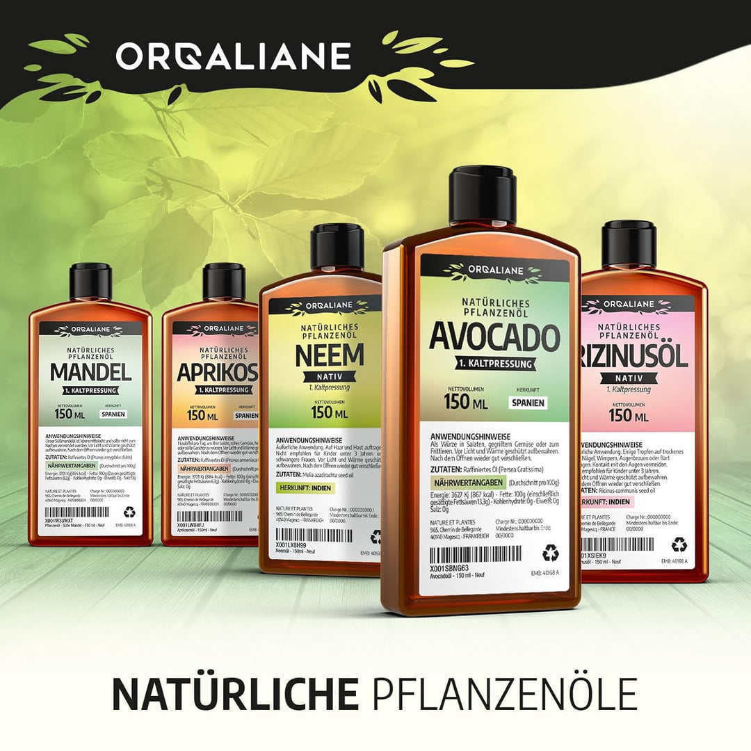 Avocadoöl 900ml - rein, natürlich, kaltgepresst, Avocado Oil zum Braten Grillen und als Würzöl oder