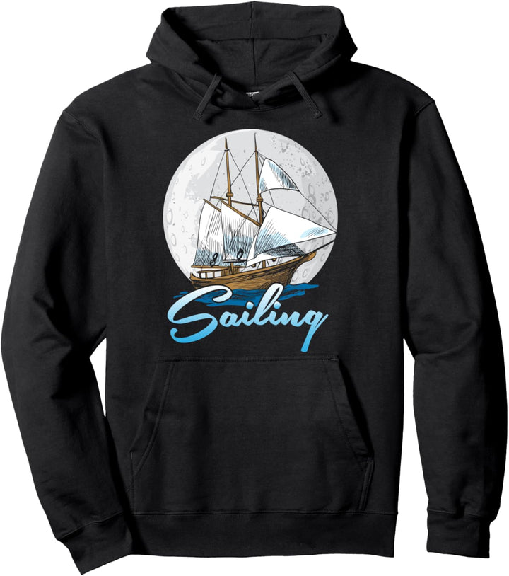 Seemann Segelboot Skipper Katamaran Segelschiff Pullover Hoodie