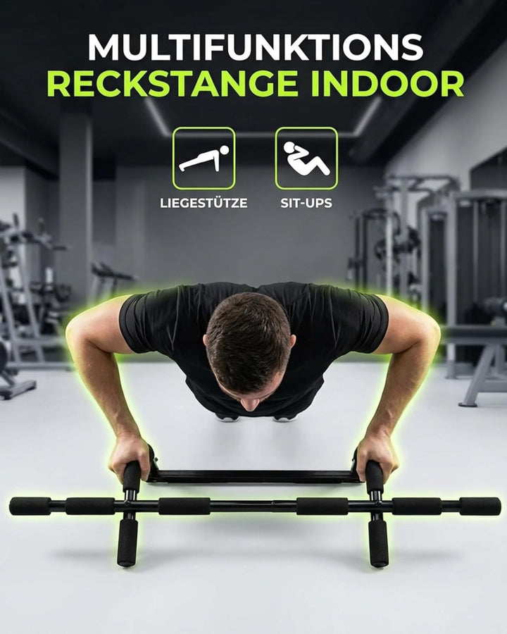TOOLZ Chin Up Bar – Klimmzugstange für Zuhause – Multifunktionstrainer für Sit-ups, Press-ups & Chin