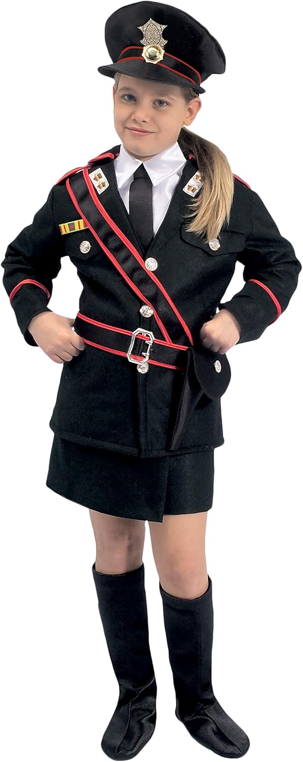 Ciao Mädchen Carabiniere Costume Bambina Kostüme, Schwarz, 5-7 Jahre