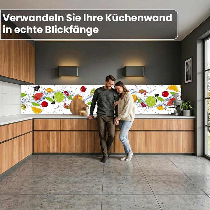 DIMEX Küchenrückwand Folie selbstklebend Obst | Klebefolie - Dekofolie - Spritzschutz für Küche | Pr
