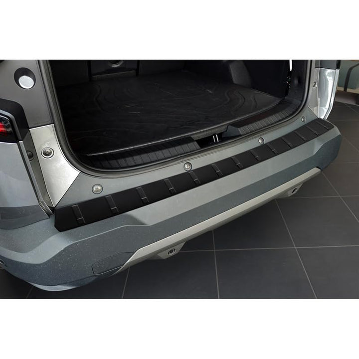 Avisa Matt-Schwarz Edelstahl Heckstossstangenschutz kompatibel mit Dacia Bigster 2024- 'Ribs', Matts