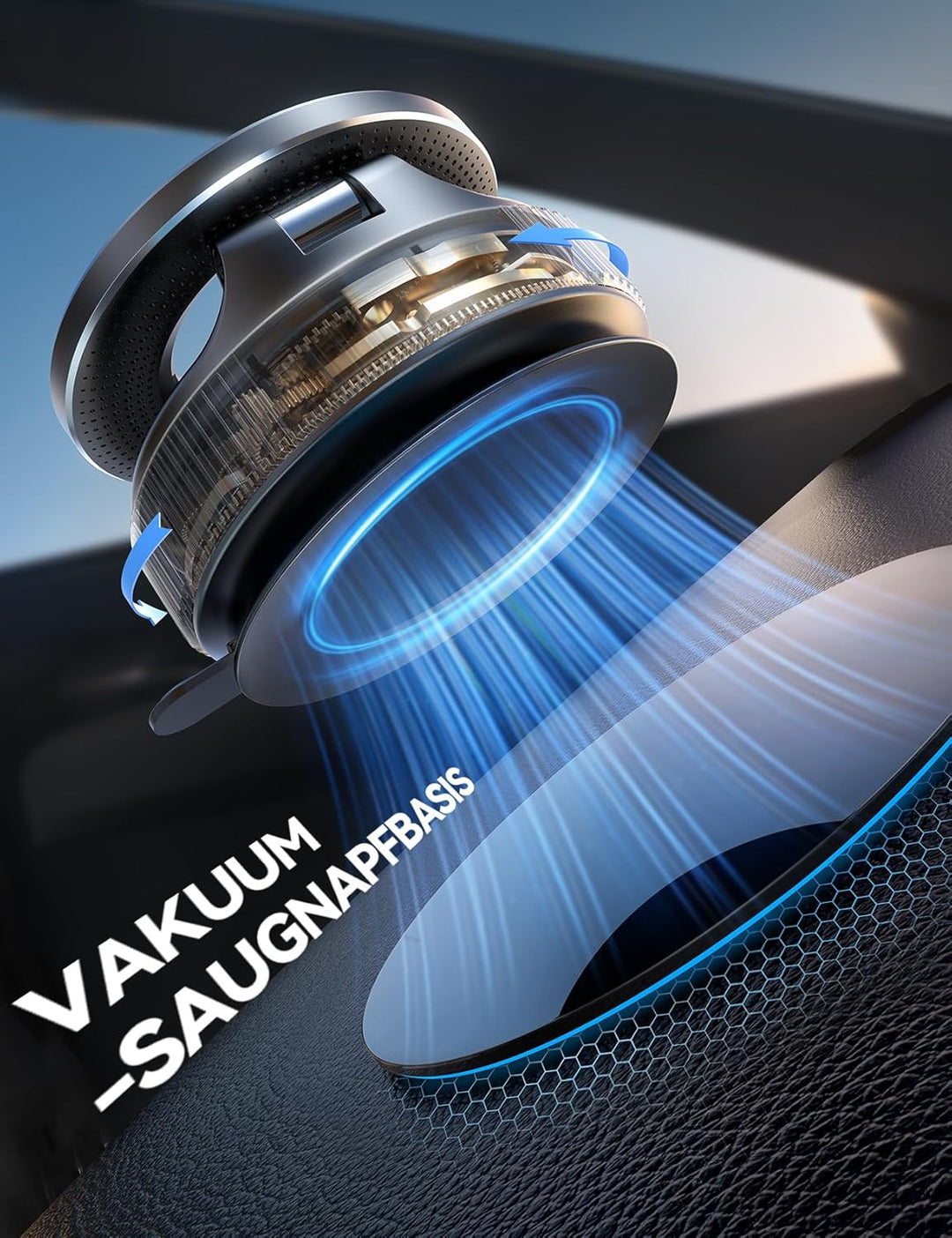 JOYROOM Vakuum Handyhalterung Auto Magnet Faltbar, Saugnapf Handy Halterung Auto Magsafe mit 360° Ve