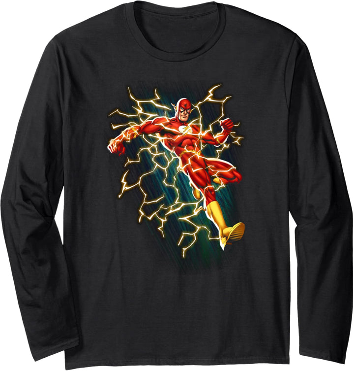 The Flash Symbol Knockout Langarmshirt