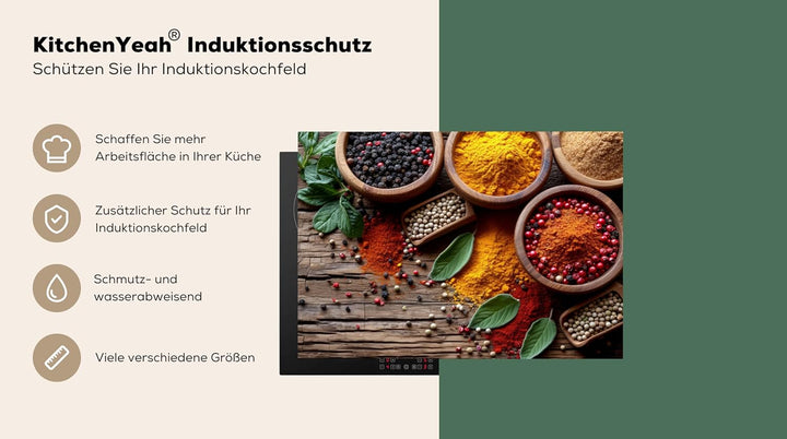 KitchenYeah© Herdabdeckplatte Einteilig Küche Ceranfeld Abdeckplatte Cerankochfeld Abdeckung Indukti