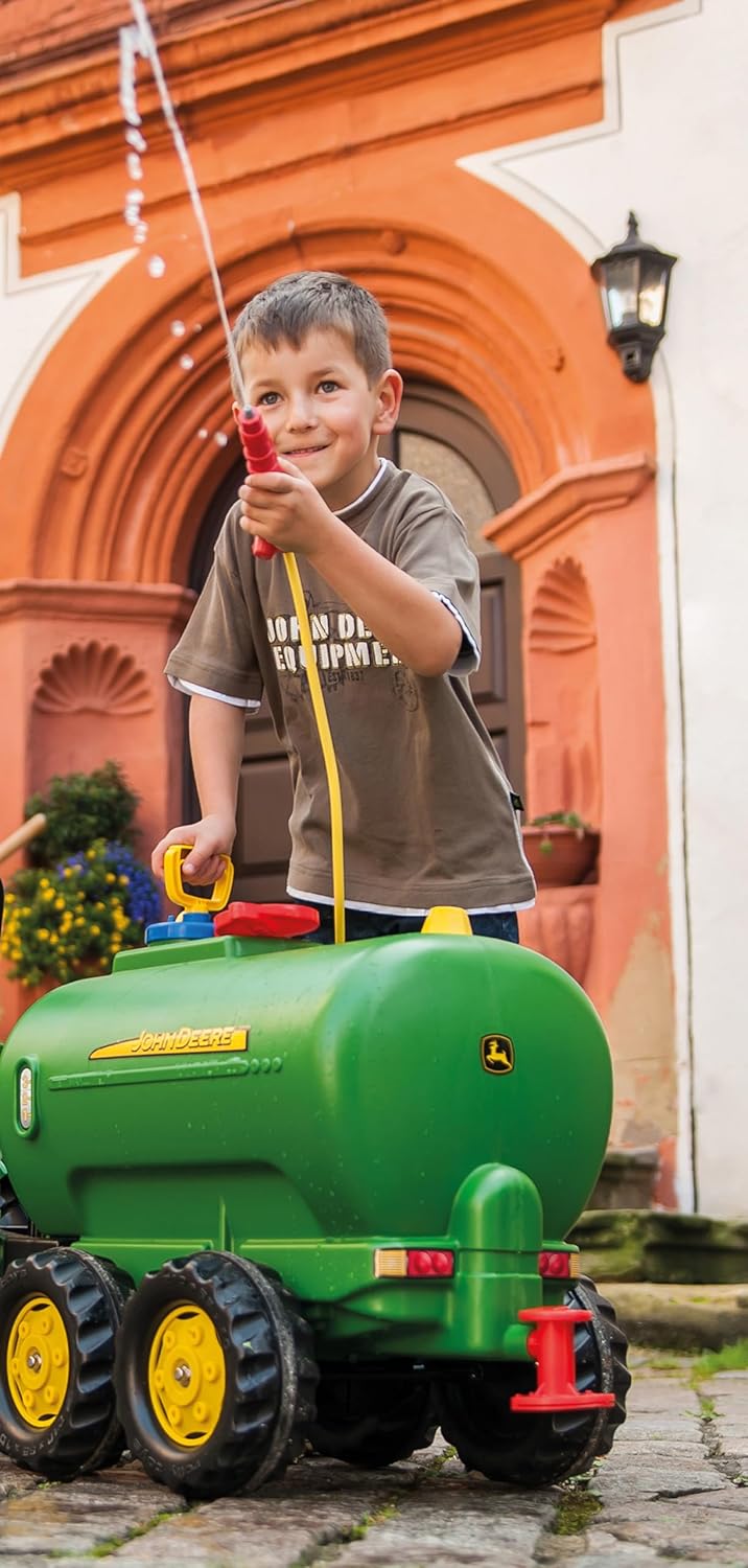 Rolly Toys rollyTanker John Deere Tankwagen (für Kinder 3-10 Jahre, mit Pumpe und Spritze, 30 Liter,