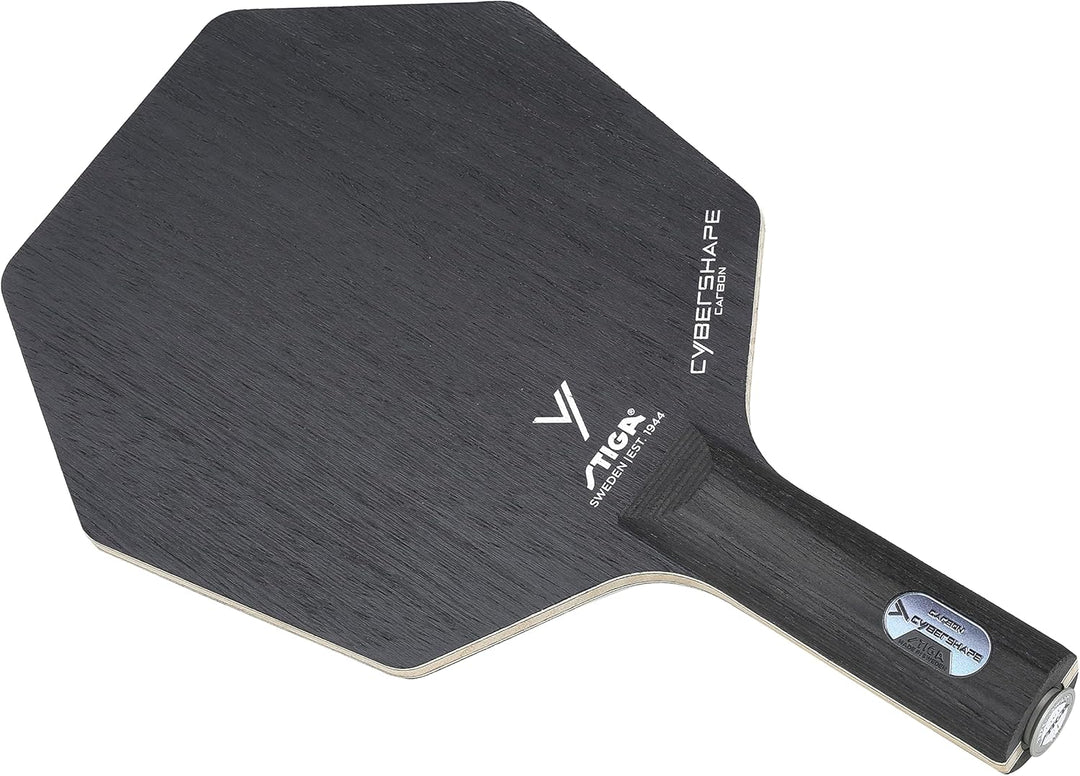 Stiga Tischtennisholz Cybershape Carbon mit CWT Custom Weight Technology Gerade, Gerade