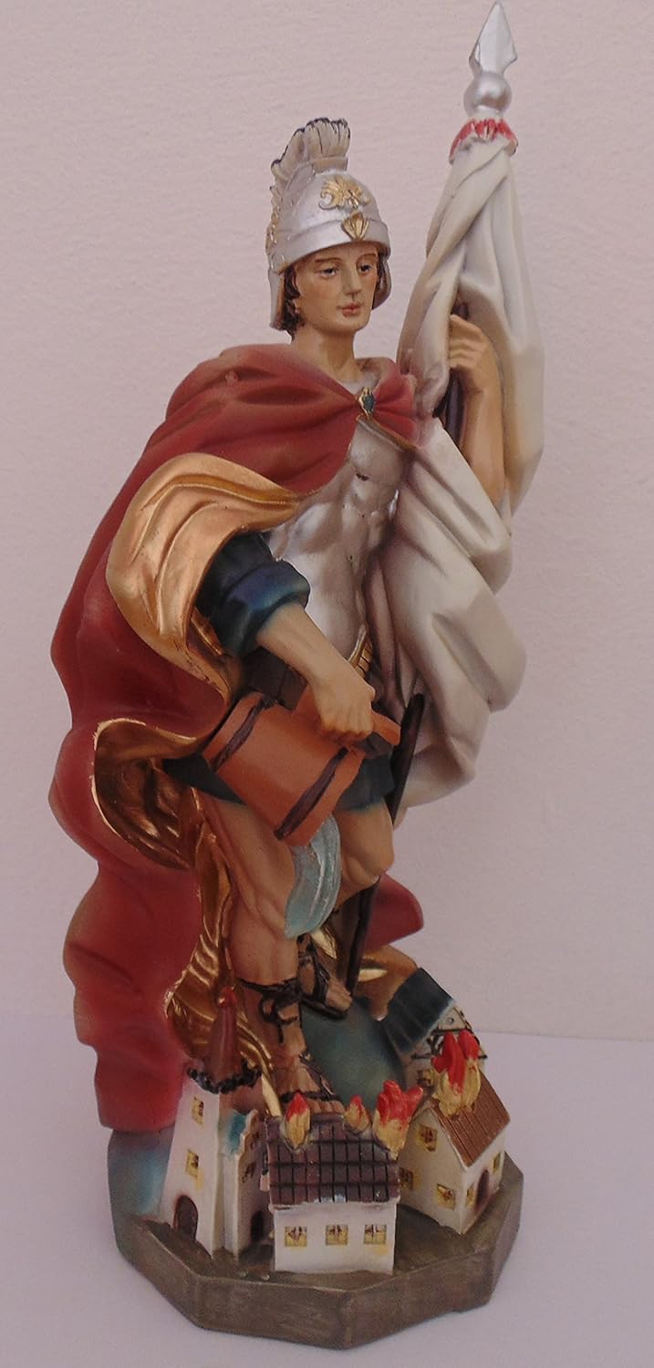 Zisaline Santo Florian, Höhe 28 cm, handbemalt