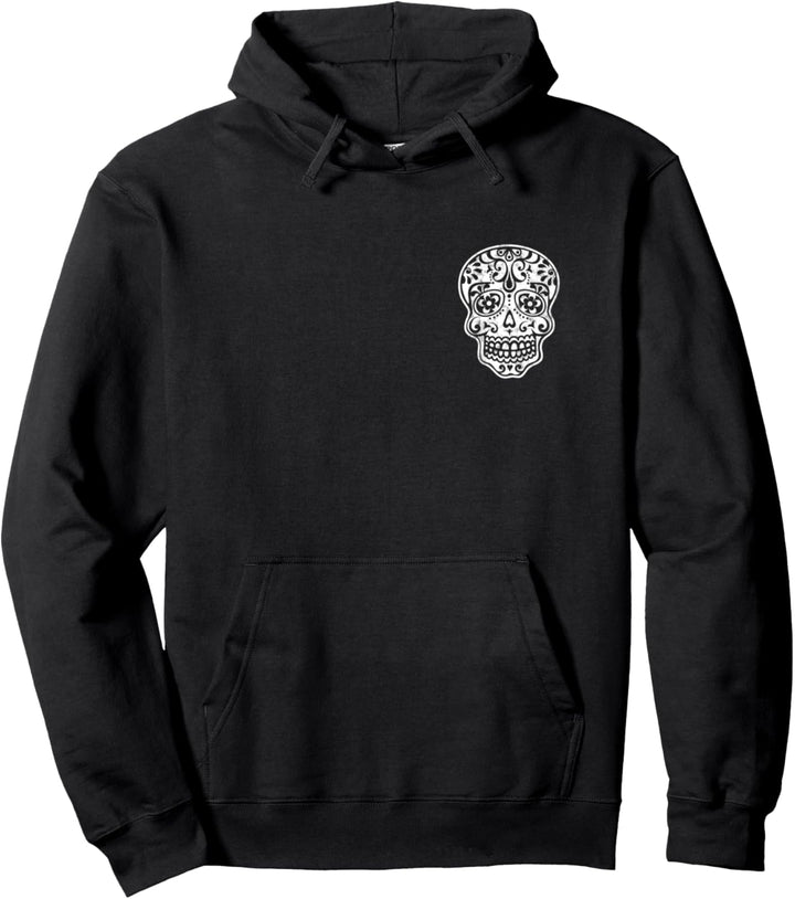 Totenkopf Mexikanisch Muster Mexiko Halloween Schädel Blumen Pullover Hoodie