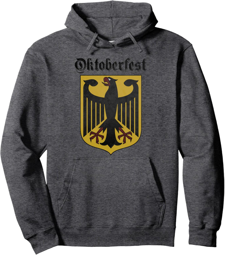 OKTOBERFEST Deutschland German Flag Eagle Banner Vintage Pullover Hoodie