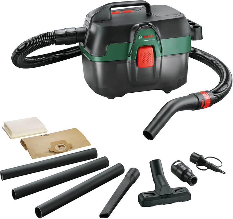 Bosch Akku Nass- und Trockensauger AdvancedVac 18V-8 (ohne Akku, 18 Volt System, mit Zubehörset, im