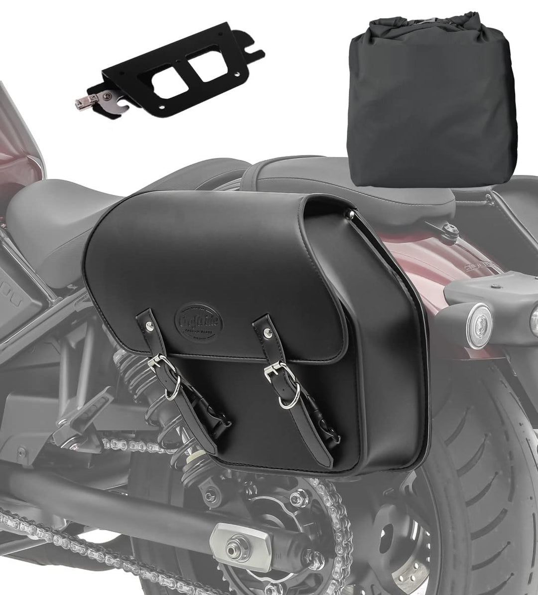 Craftride Satteltasche für Honda Rebel 500 17-23 mit Halter abnehmbar Links Fargo 13l