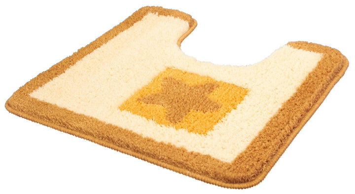 Kleine Wolke WC-Vorleger Beach Sandbeige 50 x 50 cm mit Ausschnitt, Sandbeige