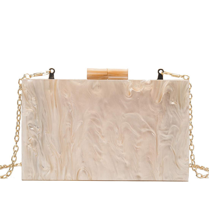 LETODE Acrylic Clutch Bags Purse Perspex Bag Handbags for Women 5239-2-apricot, 5239-2-apricot