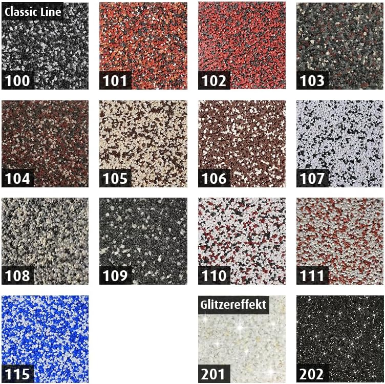 RyFo Colors Buntsteinputz Classic Line 100 schwarz/grau/weiss 25kg - weitere Farbtöne und Grössen wä