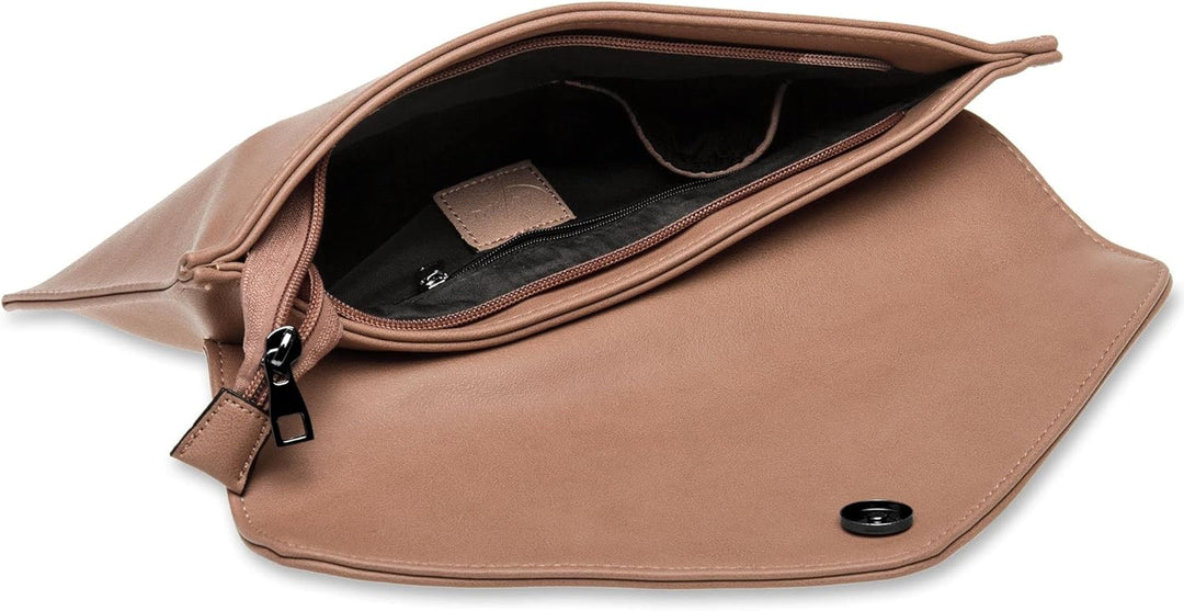 Caspar TA310 Damen Clutch Einheitsgrösse Altrosa, Einheitsgröße Altrosa