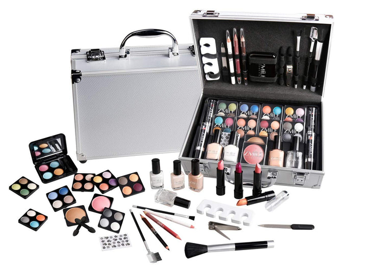 Schminkkoffer Set Alu Profi-Qualität mit French Manicure 58 teilig
