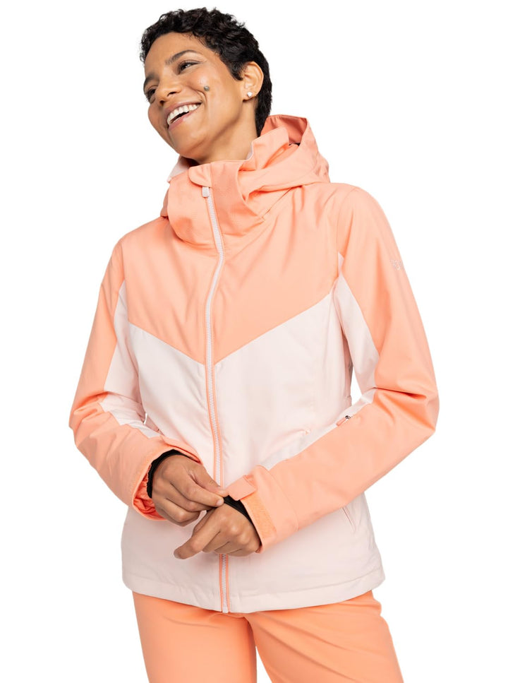 Roxy Damen Free Jet Block Jk Windjacke (1er Pack) M PEACH PINK, M PEACH PINK