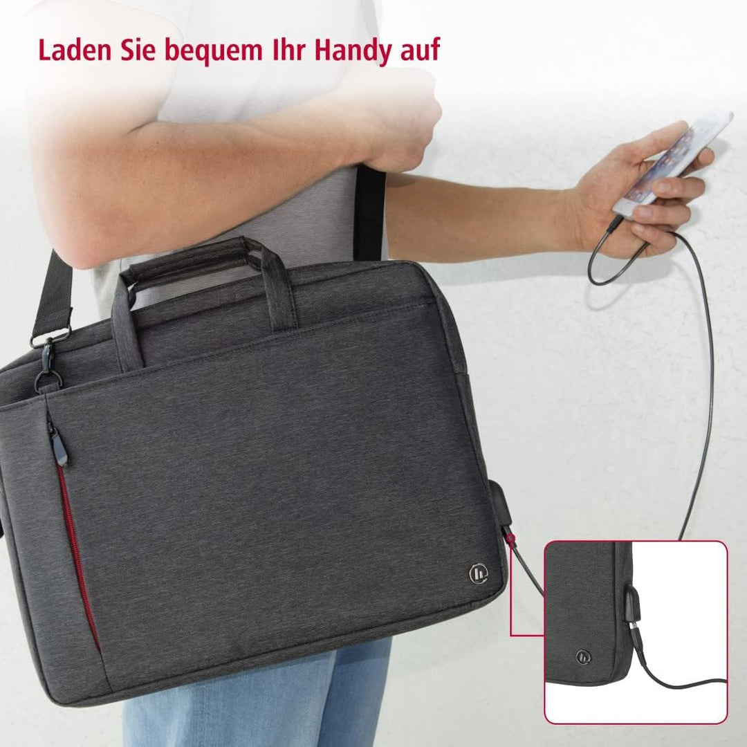 Hama Unisex Manchester Notebook Tasche (1er Pack) 15,6'' / 40 cm Schwarz, 15,6'' / 40 cm Schwarz