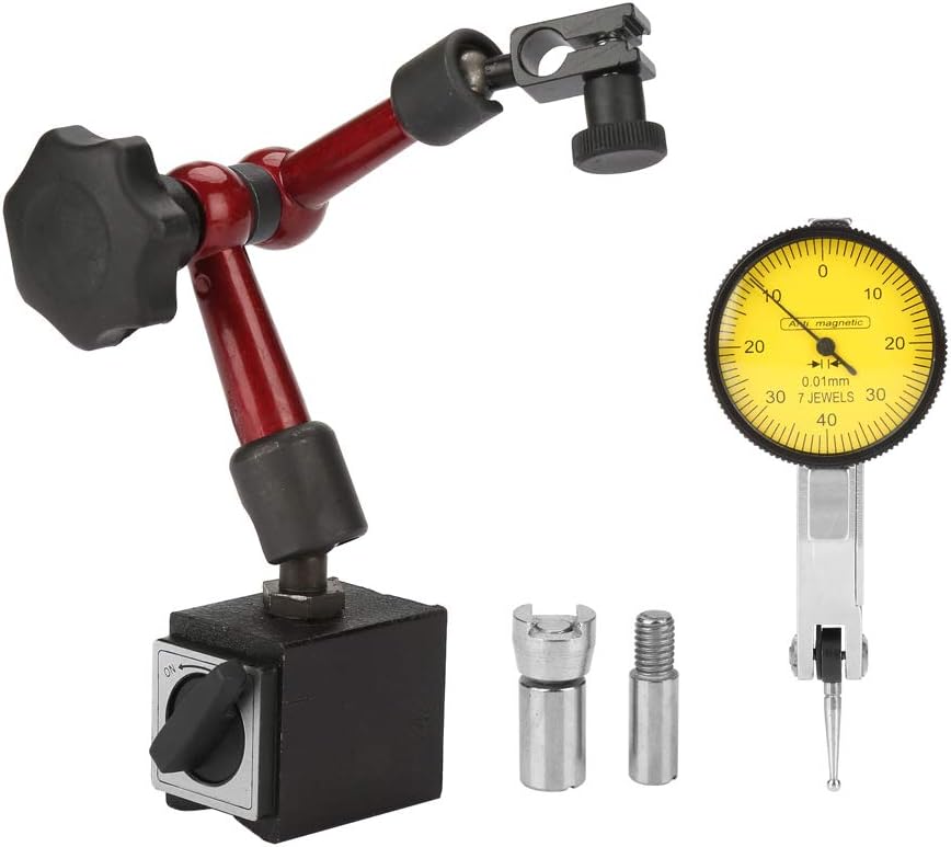 Flexible Starke Magnetische Standfuss Basis Halter + Hebel Messuhr Anzeige Stossfest (0~0,8mm) Holde