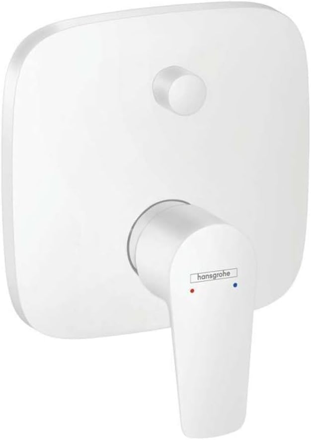 hansgrohe Wannenarmatur Talis E, Unterputz Einhebel-Wannenmischer, Mattweiss