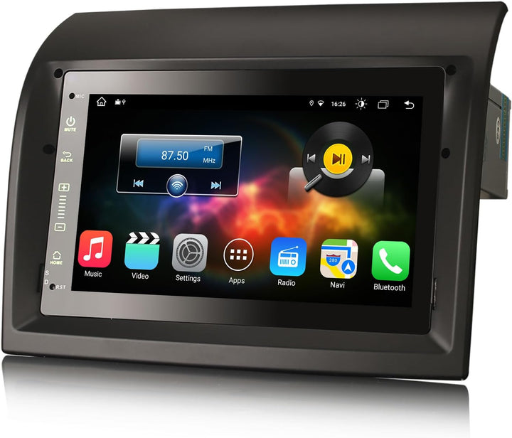 Erisin 7 Zoll 8-Kern 4GB RAM 64GB ROM Android 12 Autoradio mit GPS Navi Für FIAT Ducato Citroen Jump