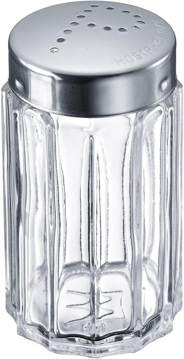 Westmark Pfefferstreuer, 10 Stück, Fassungsvermögen: je 50 ml, Glas/Rostfreier Edelstahl, Traditione