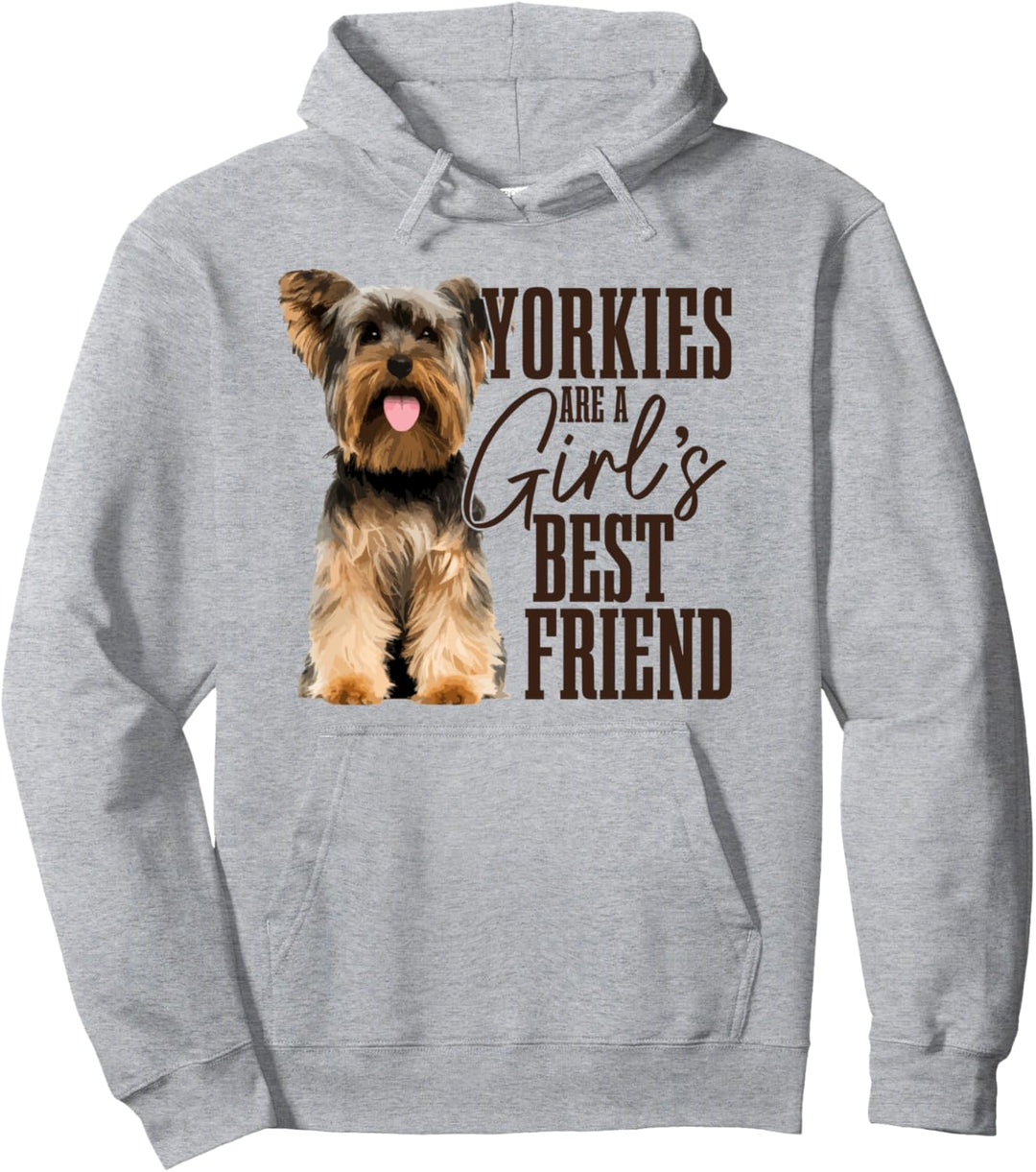 Yorkies sind Mädchen beste Freundin Lustige Yorkshire Terrier Mama Pullover Hoodie
