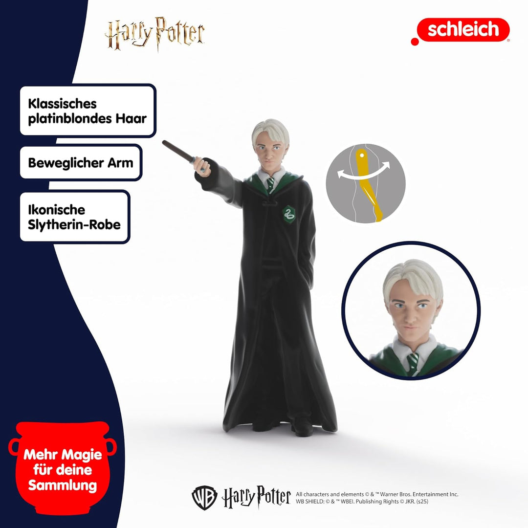schleich Harry Potter | Mad-Eye Moody & Draco Malfoy mit Frettchen 14907 | 2 bewegliche Figuren & Ti
