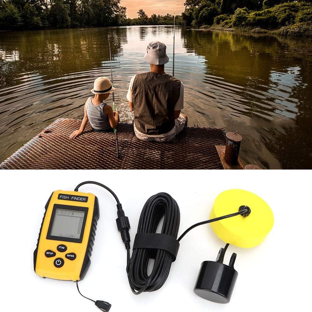 Oumefar Handheld Fish Finder LCD Tragbarer Fischfinder Angeln zubehör Angelkajak Fishfinder Contour