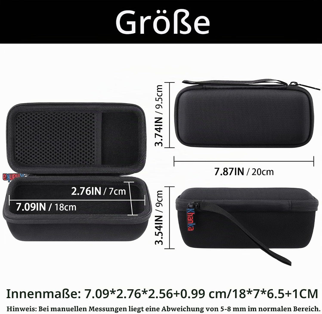 Khanka Hart Tasche für Sonos Roam 2/Roam/Roam SL WLAN WiFi Bluetooth Speaker Lautsprecher, Nut Tasch