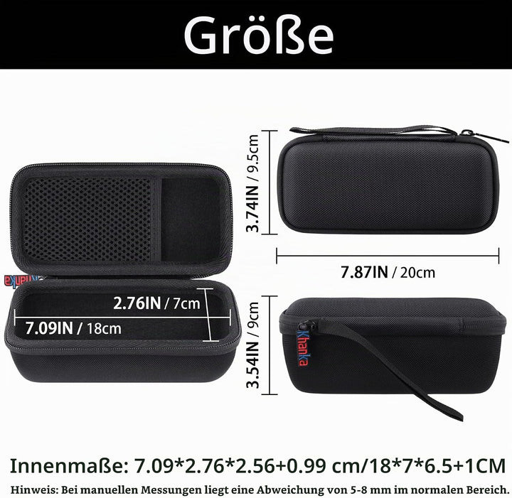 Khanka Hart Tasche für Sonos Roam 2/Roam/Roam SL WLAN WiFi Bluetooth Speaker Lautsprecher, Nut Tasch