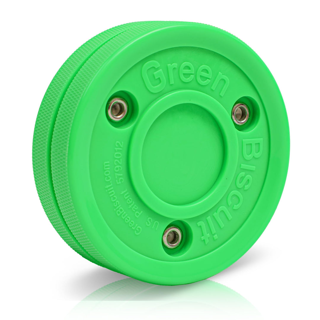 Green Biscuit Original Passing/Handling Training Puck Passing Pack of 1, Passing Pack of 1