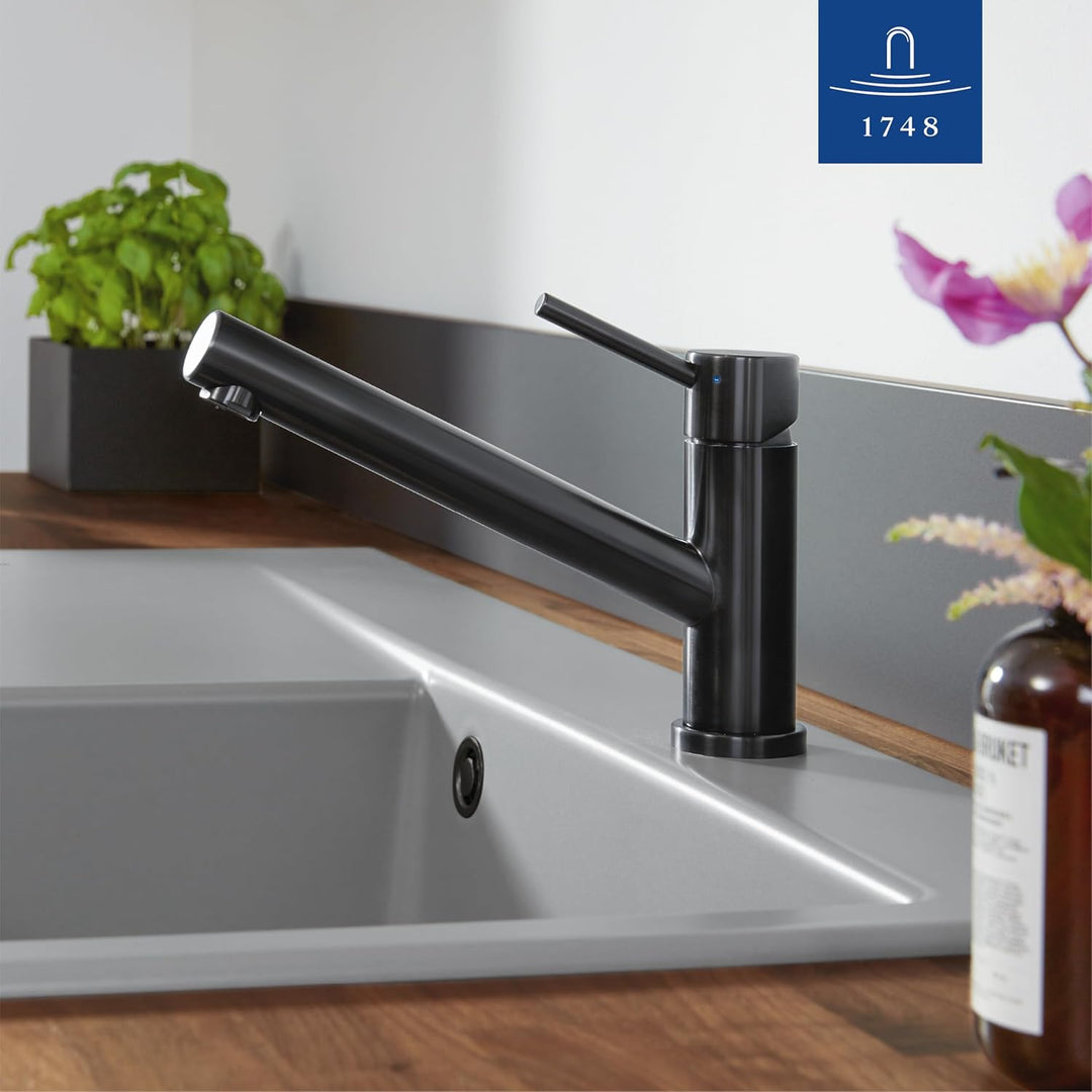 Villeroy & Boch Como Küchenarmatur, Hochdruck, Wasserhahn Küche mit Keramikkartusche und 360° Schwen