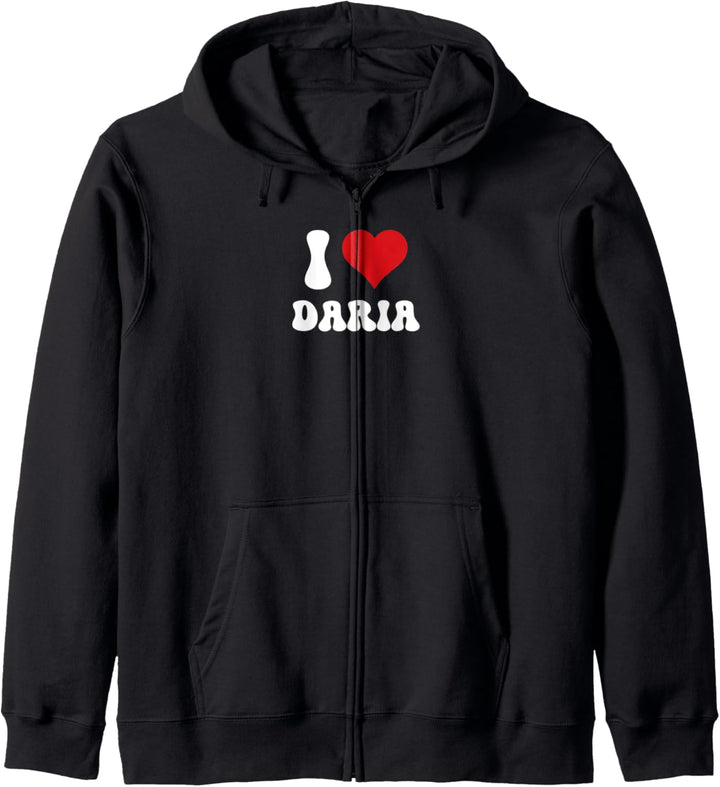 Ich Liebe Daria I Love Daria Valentinstag Kapuzenjacke