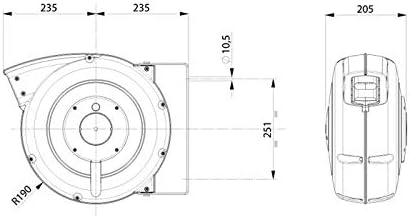 805/8 Schlauchaufroller für Luft und Wasser Kalten Serie 805 wiederaufladbar Rohr MT 16 – Durchmesse