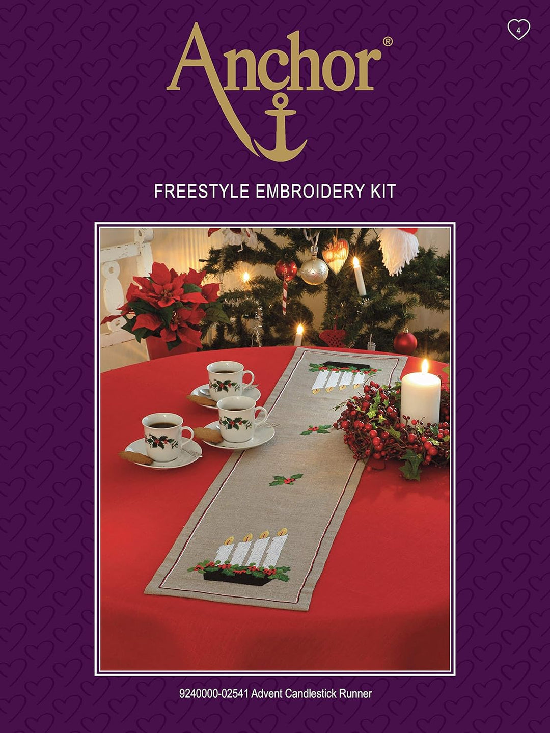 Anchor Essential Kits Freestyle Farbe:Xmas Tulips Runner, Xmas Tulips Runner