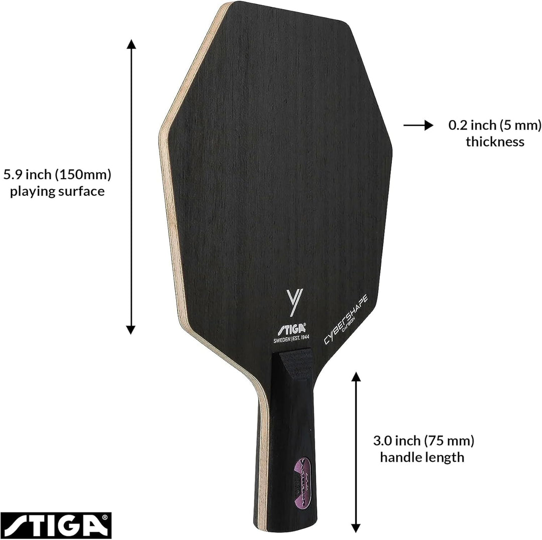 Stiga Cybershape Carbon Professionelles Tischtennisholz – Neuer Revolutionärer Profi Tischtennisschl