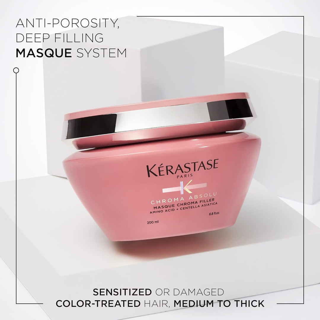 Kérastase | Haarmaske für strapaziertes und coloriertes Haar, Gegen Haarbruch und Porosität, Masque