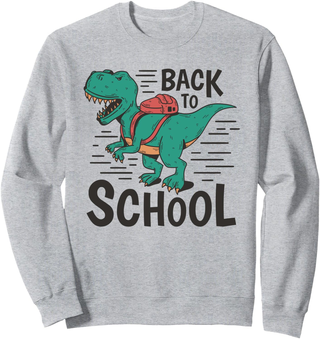 Trex Dinosaurier Zurück Zur Schule Tier Tiere Schüler Sweatshirt