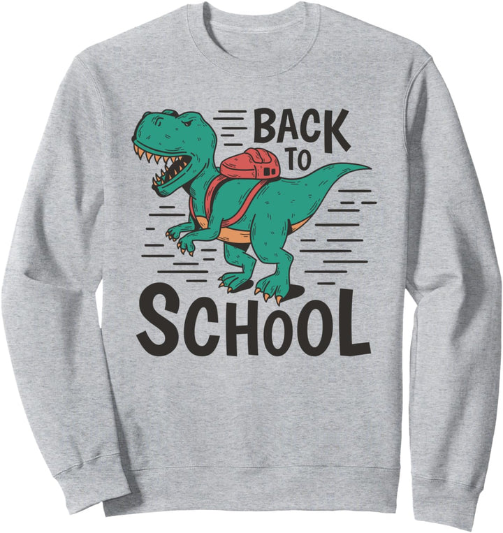 Trex Dinosaurier Zurück Zur Schule Tier Tiere Schüler Sweatshirt