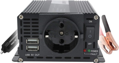 Yinleader Wechselrichter 400W 12V auf 230V 2 USB kfz Spannungswandler Inverter DC AC Umwandler Strom
